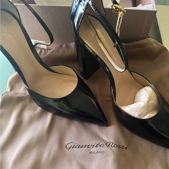 Gianvito Rossi Black Heels size 10.5 - Picture 3 of 10